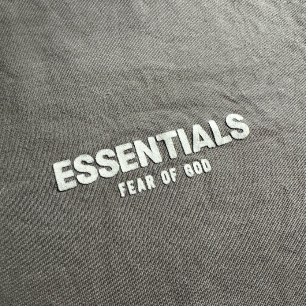 Fear of God Essentials Short Sleeve Tee in Taupe - Picture 4 of 6